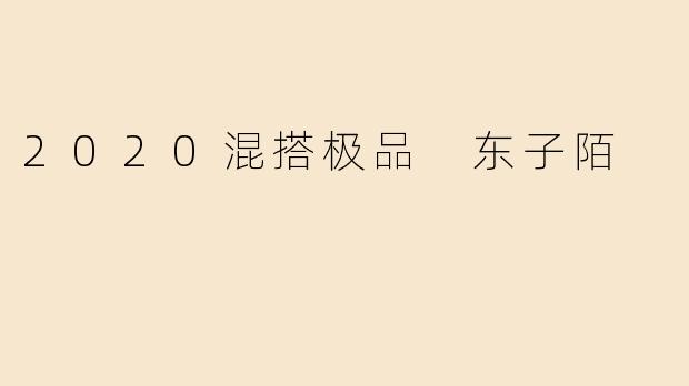 2020混搭极品 东子陌
